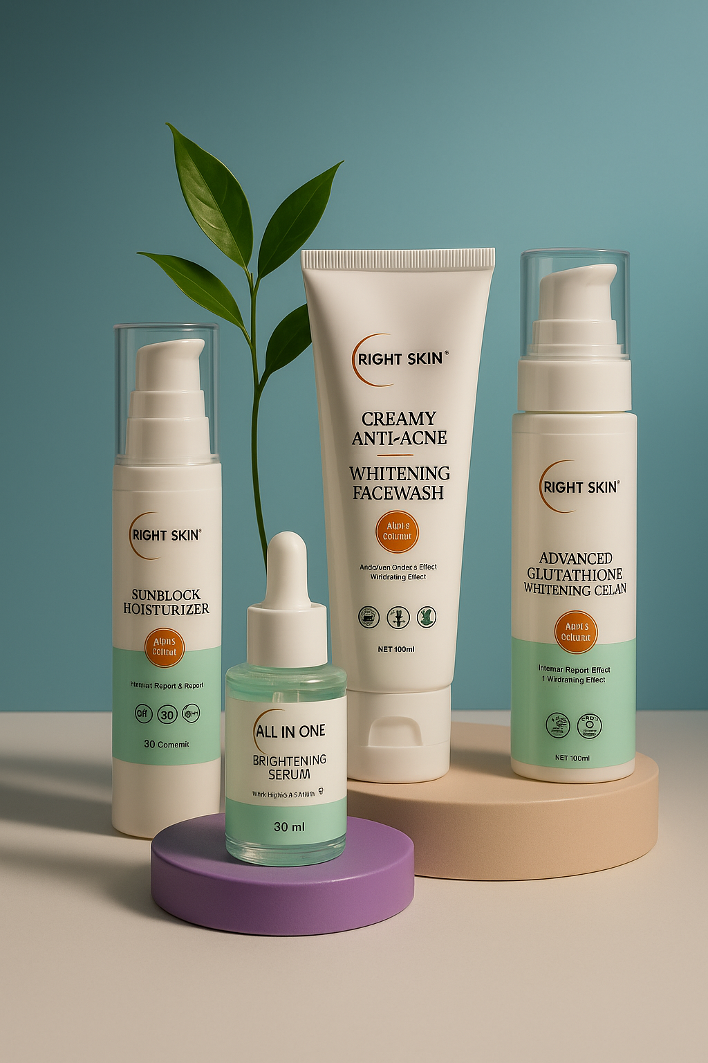 RIGHT SKIN™ Whitening Cream & Facewash Glow Bundle