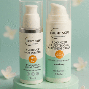 RIGHT SKIN™ Sunblock & Whitening Cream Glow Bundle
